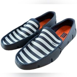 Swims Navy Blue & White Striped Venetian Loafer, Like New, Men’s Sz 11